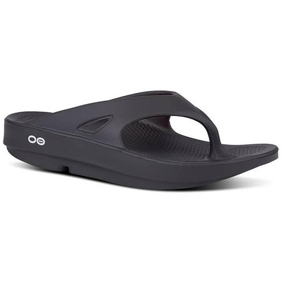 Oofos Original Recovery Sandals Flip Flops FlipFlops Black Size 8 Women EUC - Picture 14 of 14